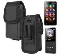 Ranyi MP3 MP4 Music Player Vertical Holster with Belt Carrying Case -Black | Holster Carrying Case with Belt for Innioasis Y1 Y2 G1 G3 G5 / AGPTEK M3 A02 A02PL / Globluum SU9 SU7 SU5 MP3 Music Player