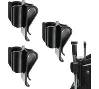 RANYUNSYZ 3Pcs Black Golf Club Holder, Golf Club Bag Clips On Putter Clamp Holder Organizer Value Durable Plastic Putting Clip for Men Women Golfer Golf Accessories