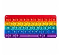 Ranzah Educational Keyboard Pop Fidget Toy Push Pop Bubble Sensory Poppet Toy for Kids Learning Squishy Squeeze Toy ADHD Stress Anxiety Relief Toddler Toy Montessori School Toy Gift Travel Popper