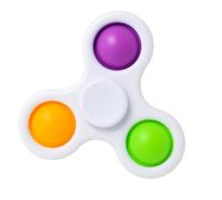 Ranzah Hand Fidget Spinner Toy Finger Bubble Pop Sensory ADHD Anxiety Stress Relief Gift Party Travel Toy For kids Teens Adults(White)