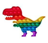 Ranzah Pop Fidget Toy Dinosaur Push Pop Bubble Sensory Toy For Kids And Adults Travel Poppet Toy Squishy Toy For Gifts & Parties ADHD Stress & Anxiety Relief Toy Squeeze Toddler Toy (Dinosaur)