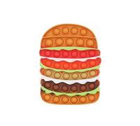 Ranzah Pop Fidget Toy Push Pop Bubble Sensory Toy For Kids And Adults Travel Poppet Toy Squishy Toy For Gifts & Parties ADHD Stress & Anxiety Relief Toy Squeeze Toddler Toy (Burger)