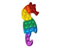 Ranzah Pop Fidget Toy Sea Horse Push Bubble Sensory Toy For Kids And Adults Travel Poppet Toy Squishy Toy For Gifts & Parties ADHD Stress & Anxiety Relief Toy Squeeze Toddler Toy (Sea Horse)