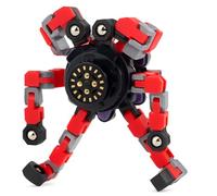 Ranzah Sensory Mechanical Gyro Fidget Spinner Toy Adhd Transformable Robot Fingertip Toy for Kids Adults Fun Creative Gift Travel