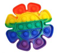 Ranzah Sunflower Fidget Toy |Push Pop Bubble Sensory Poppet Toys For Kids And Adults| Rainbow Popper Pop Up Toys For Fun|Autism Special Needs Silicone Stress Reliever Fidget Toys (Sunflower)