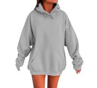 raoieykaxu Hoodies for Women Uk Oversized Hoodie Casual Long Sleeve Plain Pullover Fashion Tops Trendy Solid Color Hoodie Autumn Winter Ladies Cute Sweatshirts with Pockets