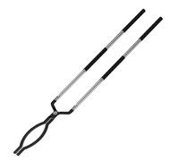 RAOMEIDE 40 Inches Expandable Fire Tongs for Fire Pit Outside Heavy Duty Firewood Log Grabber Claw Stainless Steel Fireplace Tools Indoor