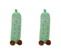RAOPLA 2 Pcs Cucumber Plush Toys, Vegetables Soft Cotton Stuffed Doll, Kawaii Squishy Cuddly Toys Hugging Plushies for Sleeping, Stress Relief, Relaxation, Home Decor & Gifts for Kids Adults (50cm)