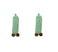 RAOPLA 2 Pcs Cucumber Plush Toys, Vegetables Soft Cotton Stuffed Doll, Kawaii Squishy Cuddly Toys Hugging Plushies for Sleeping, Stress Relief, Relaxation, Home Decor & Gifts for Kids Adults (28cm)