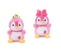 RAOPLA 2 Pcs Cute Penguin Soft Toy, Soft Fluffy Penguin Plush Pillow, Kawaii Stuffed Animal Cuddly Doll for Kids, Perfect Hugging Companion for Boys Girls Adults Birthday Gifts (Style 3)
