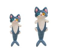 RAOPLA 2 Pcs Hugging Pillow Plush Cat, Soft Cute Sheeping Pillow Doll, Stuffed Animal Squishy Cuddly Toy for Stress Relief, Relaxation, Home Decor & Gifts for Kids Adults (50+85cm)