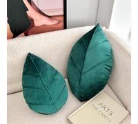 RAOPLA 2 Pcs Leaf Pillow Plush, Decorative Plant Soft Sofa Throw Cushions, Cotton Stuffed Cozy Hugging Pillow Toy for Stress Relief, Relaxation, Home Decor & Gifts for Kids Adults (Style 2)
