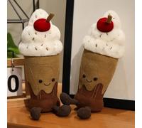 RAOPLA 2 Pcs Milkshake Plush Toy, Soft Chocolate Dessert-Inspired Plush Stuffed Doll, Cute Plushie Gifts for Kids Adults, Ideal for Birthday Christmas Holiday Party Decor
