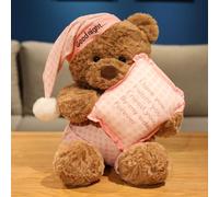 RAOPLA Bear Plushies, Cute Plush Pillow Toys, Soft Cotton Stuffed Animal Doll, Kawaii Squishy Cuddly Toys Hugging Bear for Kids Girls Girlfriend Sleeping Pillow Gift, 40cm (Style 2)