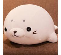 RAOPLA Chubby Seal Plush Pillow, Soft Stuffed Animal Plushie Pillow, Cotton Squishy Cuddly Toy Hugging Doll for Stress Relief, Relaxation, Room Decor & Stocking Fillers for Kids Adults (50CM)
