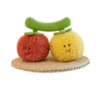 RAOPLA Vegetables Pillow Plush, Soft Kawaii Hugging Pillow Toy, Fruit Stuffed Squishy Cuddly Toy, Cute Plushie Gifts for Stress Relief, Relaxation, Room Decor & Stocking Fiillers for Kids (Style 3)