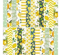 RAORAOYUE 24 Sheets Scrapbook Paper Pad, 6"×6”Cute Lemons Decorative Craft Paper for DIY Card Making Photo Album Journal Decor