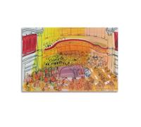 Raoul Dufy Fine Artwork Poster Grand Orchestra Canvas Room Aesthetic Wall Art Prints Home Modern Decor 20x30inch(50x75cm)