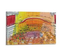 Raoul Dufy，Grand Orchestra Canvas Print Wall Decor 16x24inch