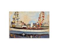 Raoul Dufy - The English Yacht Poster Picture Print Canvas Poster Wall Paint Art Posters Decor Modern Home Artworks 16x24inch(40x60cm)