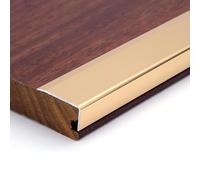 Raouoae Angle Trim Corner Protection Aluminum Profile 90 Cm*3 Pieces Angle Strip Sleek & Strong Edge Protection For Wall Corners, Suitable For Office, Kitchen, Bathroom(Gold,Width 35 mm)