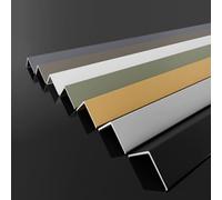 Raouoae Durable Wall Corner Edge Protector 120 Cm*2 Pieces Premium Aluminum Angle Trim For Wall Protection Ideal For Home Commercial Use, Corner Profile(Champagne matte,Width: 15 mm)