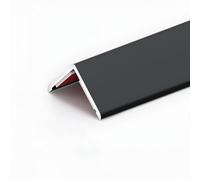 Raouoae Durable Wall Edge Protector 3PCS Length: 100cm Strong Aluminum Angle Trim For Walls, Effective Edge Protection Profile Prevents Damage In High Traffic Areas(Matt black,Width 2.5 cm)