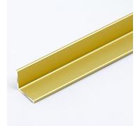 Raouoae Self-Adhesive Decorative Corner Strips For Edge Protection, 90cm 3 Pieces Aluminum Alloy Skirting Boards Wall Trim, Perfect For Stylish Living Room & Home Decor(Gold,30x30mm)