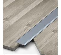 Raouoae T-Profile Transition Strip 3 Pieces, 90cm Aluminum Door Threshold Rail, Easy To Install Floor Compensation Profile, Doorway Transition Bar For Wooden, Tile & Carpet Floors(Grau,Breite 33 mm)