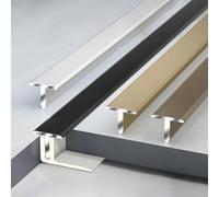 Raouoae Tile Rail Angle Profile Aluminum Alloy 135CM, 2 Pieces Floor Transition Strip, T-Shaped Threshold Edge Profile, Wide Metal Door Transition, Corner Protector, Angle Edge Trim For Tiles And Floo