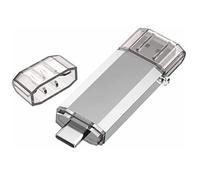 RAOYI 128GB USB C Flash Drive USB C and A Dual USB 3.0 Stick USB Type-C Memory Stick Thumb Drive for Smartphones, Tablets, Macs and Computers, Sliver