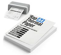 Rap A4 Thermal Paper 210x297mm - Compatible with Phomemo M08F Brother Munbyn Thermal Printers - 80gsm Smooth Print (A4 Thermal Paper 210x297mm, 100 Sheets)