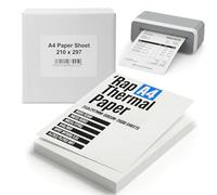 Rap A4 Thermal Paper 210x297mm - Compatible with Phomemo M08F Brother Munbyn Thermal Printers - 80gsm Smooth Print (A4 Thermal Paper 210x297mm, 2600 Sheets)