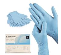 RAP Blue Nitrile Disposable Gloves Large Pack of 1000 - Professional, Powder-Free, Latex-Free, Extra Strong Exam & Hygene Gloves, Multi-Purpose Cleaning & Food Prep Safe Examination Gloves.