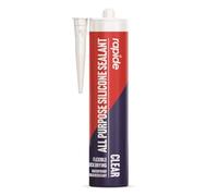 RAP Cartridge Silicone Sealants - Clear & White - Flexible Waterproof Sealant for Home & DIY Applications - 260ml (SEALANT CLEAR - 5965, 260ML)