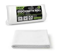 RAP Gloves 800g Super Soft Cotton Stockinette Roll x1 Roll - Scratch-Free Polishing Cloth Roll for Vehicle Paintwork & Varnished Wood - Cleaning Fabric Roll for Car & Workshop.