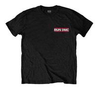 Rap Invasion Back Print Cotton T-Shirt Run DMC Black XXL