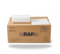 Rap Paper Hand Towels 2 Ply White Soft - 4,000 Sheets (16 Packs of 250)
