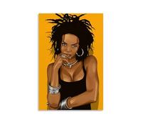 Rap Singer Lauryn Hill Canvas Poster Decoration Painting Living Room Wall Art Bedroom Painting Wall Print Art Painting Modern Home Boy Room Print Painting Girls Holiday Wall Picture 08 x 12 Inch (20x
