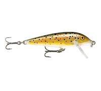 Rapala CountDown Lure with Two No. 7 Hooks, 1.5-2.4 m Swimming Depth, 7 cm Size, Brown Trout