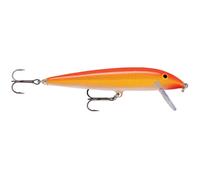 Rapala CountDown Lure with Two No. 5 Hooks, 2.1-3 m Swimming Depth, 9 cm Size, Gold Fluorescent Red