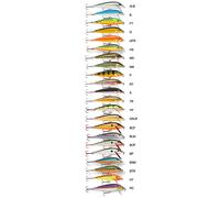 Rapala Countdown Lure Fishing Plug Weighted Balsa Slow Rolling VMC Hookbait, 7cm