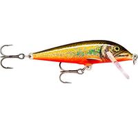 Rapala CountDown Lure with Two No. 10 Hooks, 0.9-1.8 m Swimming Depth, 5 cm Size, Live Char