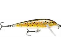 Rapala CountDown Lure with Two No. 7 Hooks, 1.5-2.4 m Swimming Depth, 7 cm Size, Brown Trout