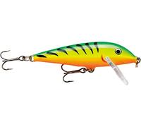 Rapala CountDown Lure with Two No. 7 Hooks, 1.5-2.4 m Swimming Depth, 7 cm Size, Firetiger