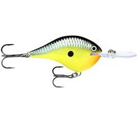 Rapala Dives-To Series Lure with Two No. 6 Hooks, 1.2 m Swimming Depth, 5 cm Size, Old School