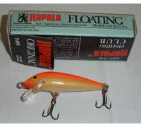 Rapala F05GRF 2" Floating Minnow 2 No 10 Treble Hooks -Gold Fred