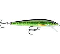 Rapala F09PKL Original Floating Lure, Size 09, 3 1/2" Length, 3'-5' Depth, 2# 7 Treble Hooks, Live Pike, per 1, One Size