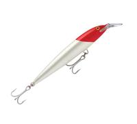 Rapala Floating Magnum Lure with Two No. 1/0 Hooks, 14 cm Length, Red Head