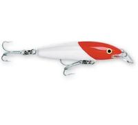Rapala Floating Magnum Lure with Two No. 4/0 Hooks, 2.7-3.3 m Swimming Depth, 18 cm Size, Red Head